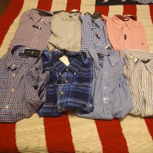 New beautiful Ralph Lauren Polo  classic dress shirt, size small, classic& slim